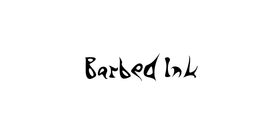 Fonte Barbed Ink
