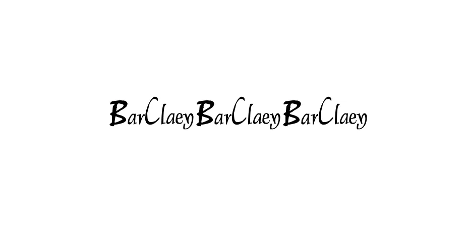 Fonte BarClaey Label