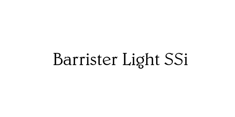 Fonte Barrister Light SSi