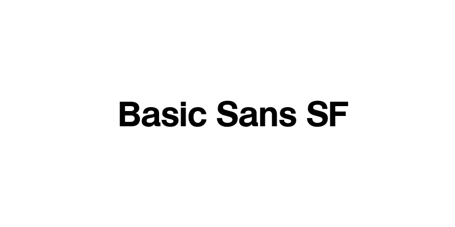 Fonte Basic Sans SF