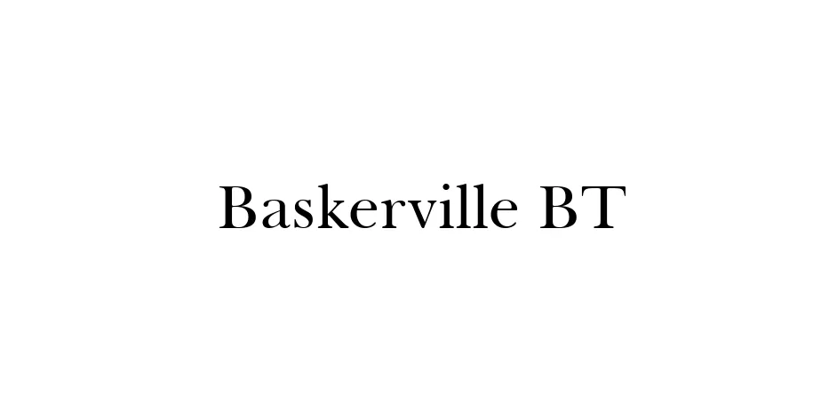 Fonte Baskerville BT