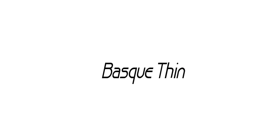 Fonte Basque Thin