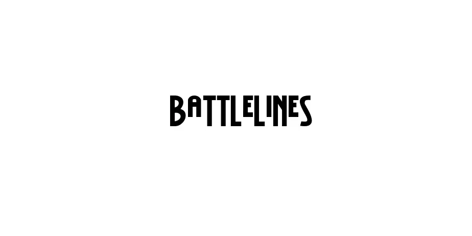 Fonte BattleLines