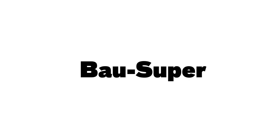 Fonte Bau-Super