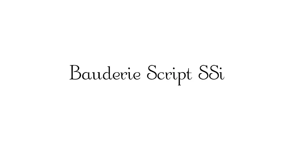 Fonte Bauderie Script SSi