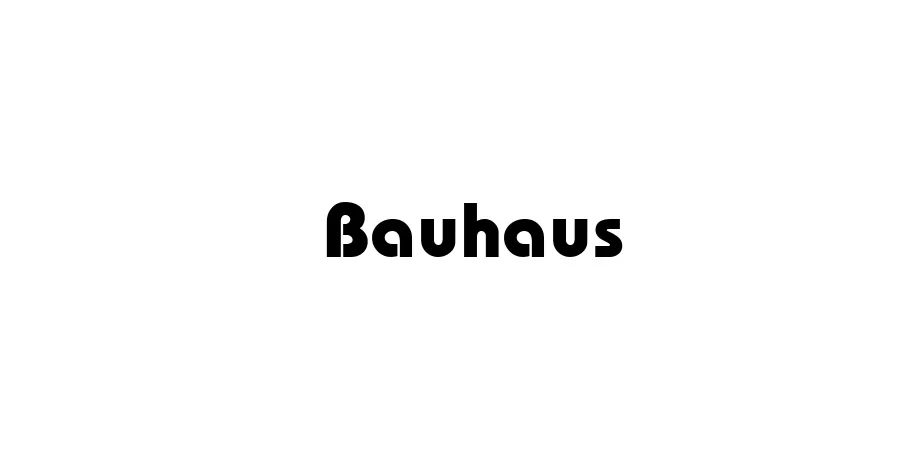 Fonte Bauhaus