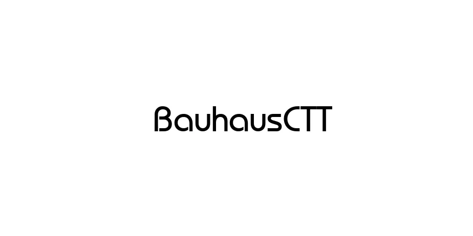 Fonte BauhausCTT