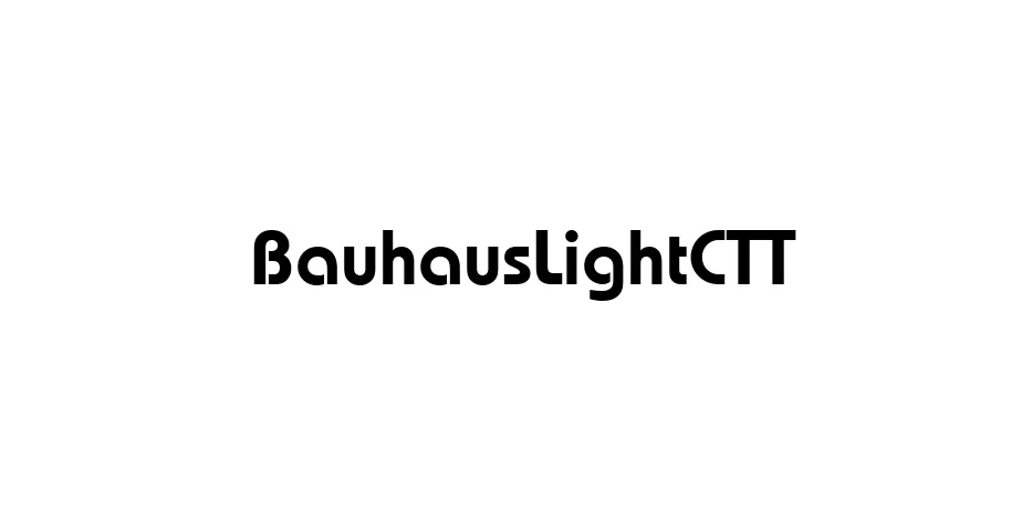 Fonte BauhausLightCTT