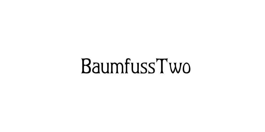 Fonte BaumfussTwo