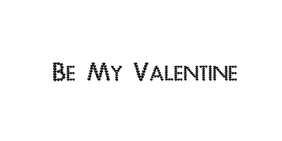 Fonte Be My Valentine