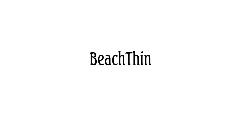 Fonte BeachThin