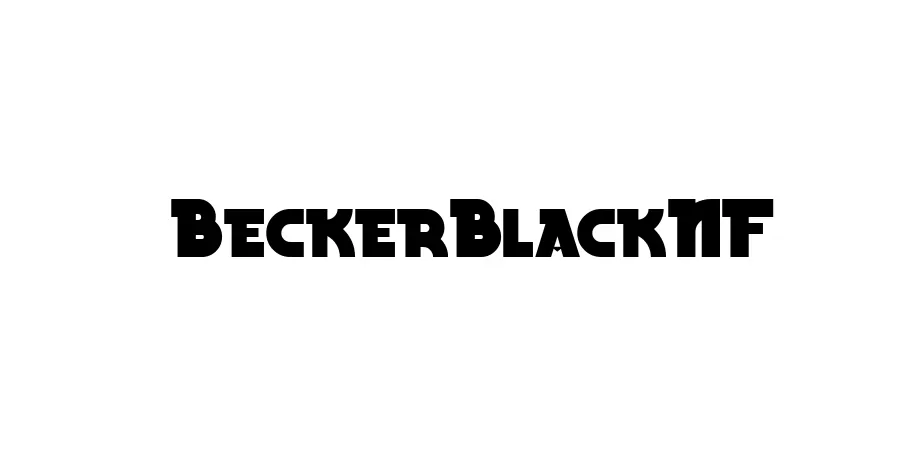 Fonte BeckerBlackNF