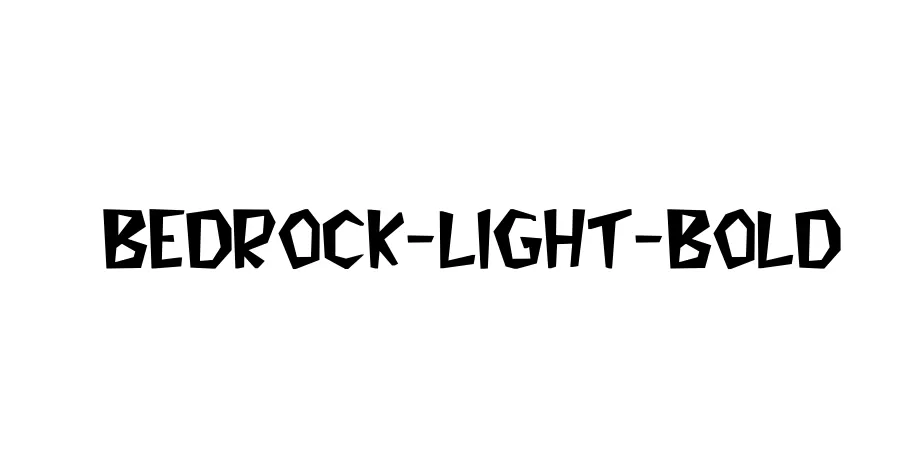 Fonte Bedrock-Light-Bold