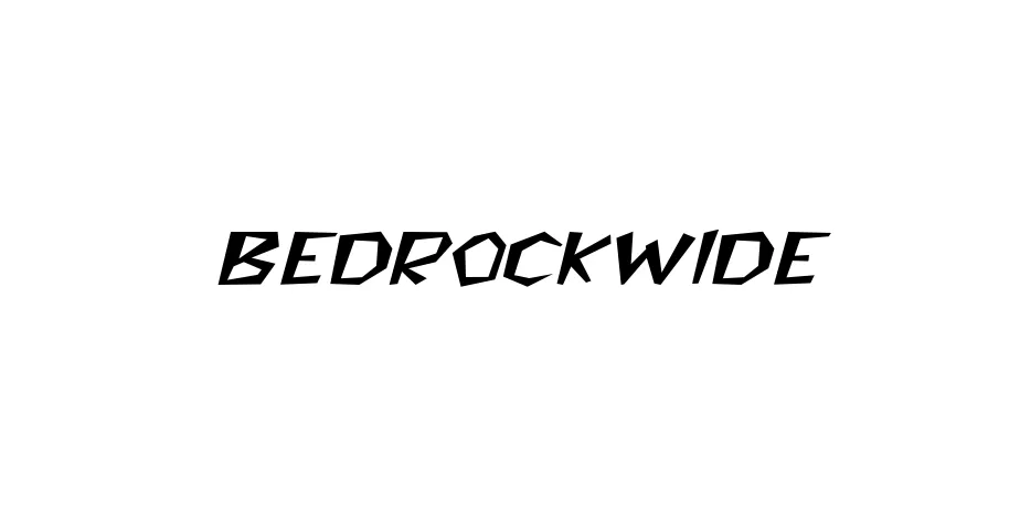 Fonte BedrockWide