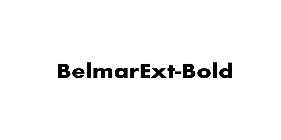 Fonte BelmarExt-Bold