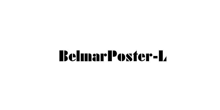 Fonte BelmarPoster-L