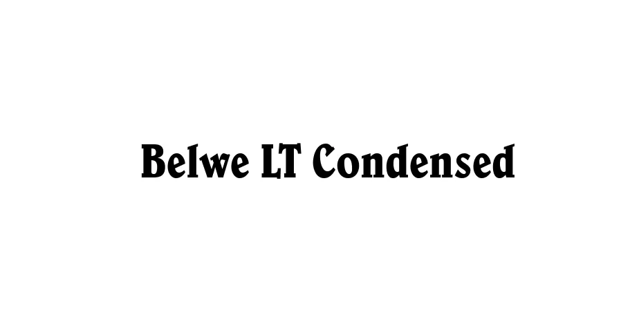 Fonte Belwe LT Condensed