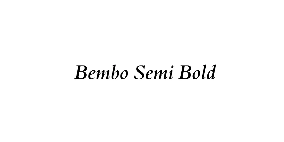 Fonte Bembo Semi Bold