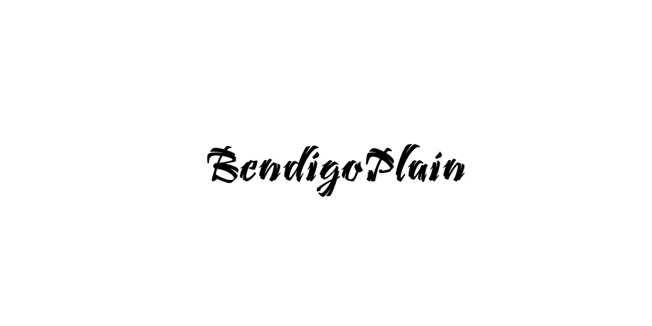 Fonte BendigoPlain