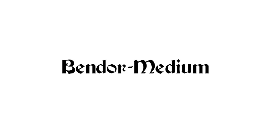 Fonte Bendor-Medium