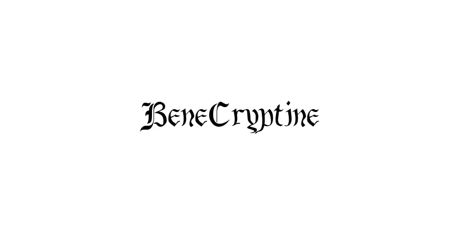 Fonte BeneCryptine