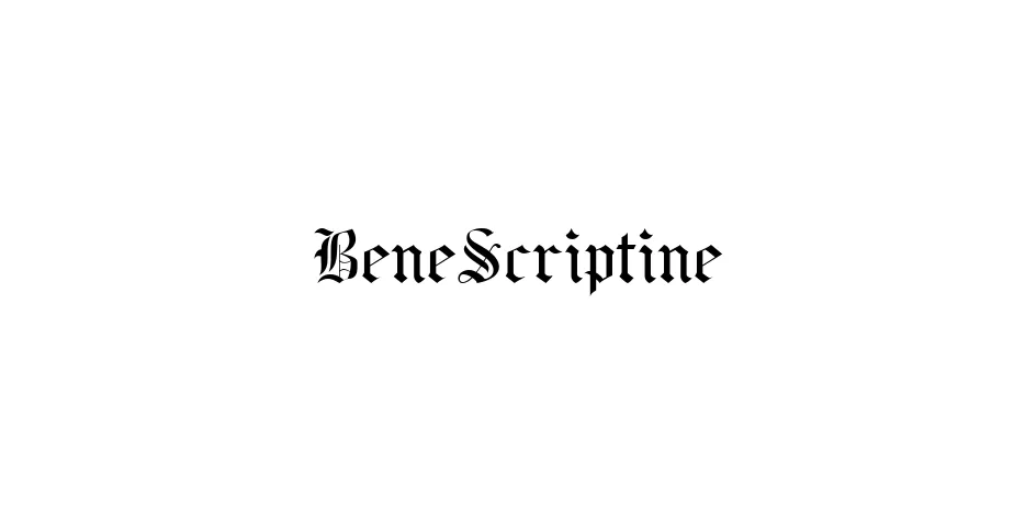 Fonte BeneScriptine