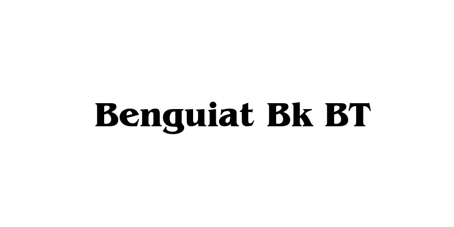 Fonte Benguiat Bk BT