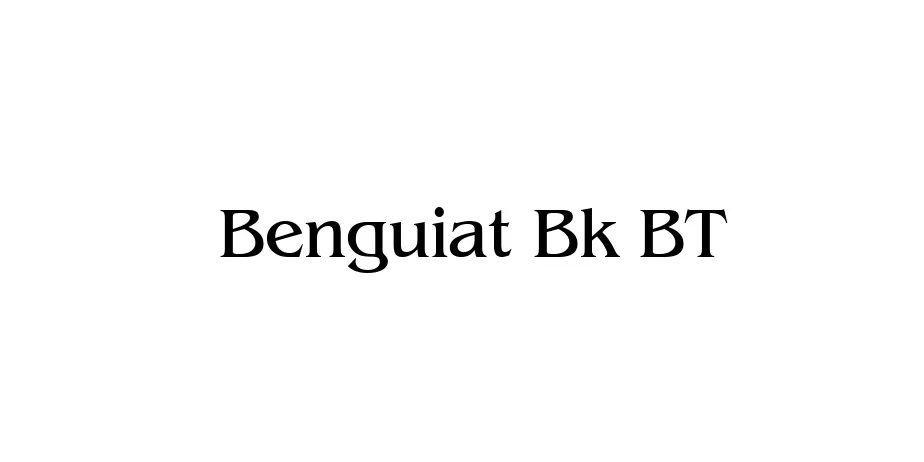 Fonte Benguiat Bk BT