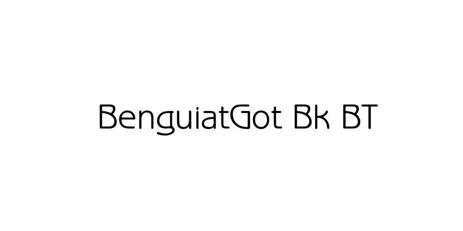 Fonte BenguiatGot Bk BT