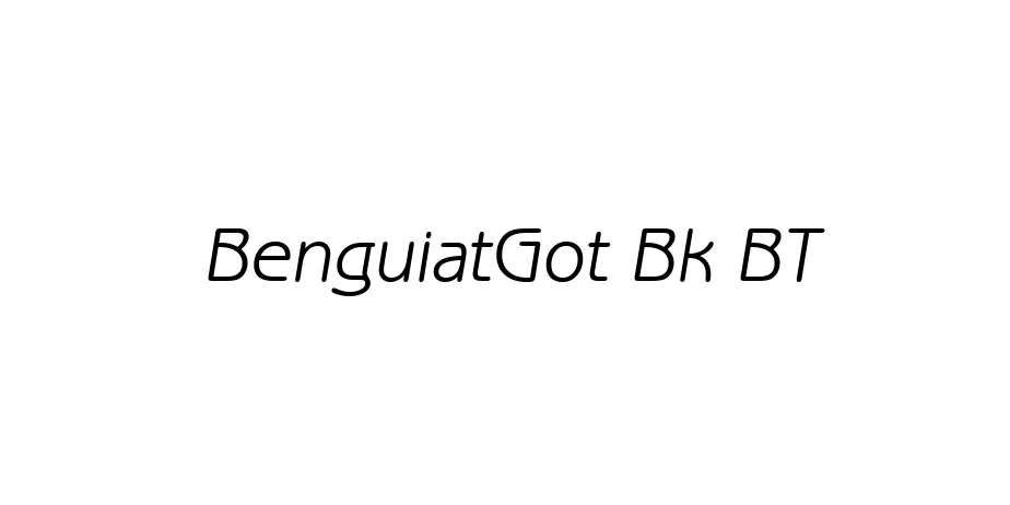 Fonte BenguiatGot Bk BT