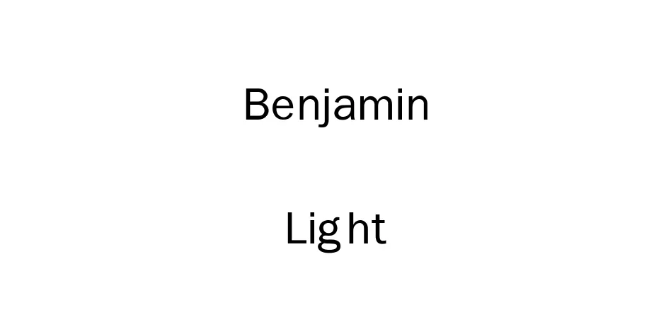 Fonte Benjamin Gothic Light