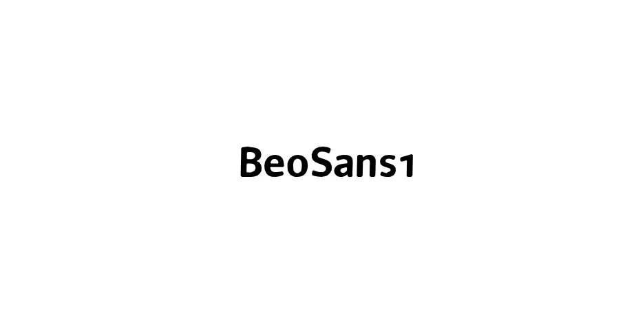 Fonte BeoSans1