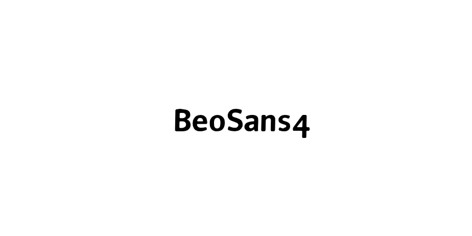 Fonte BeoSans4