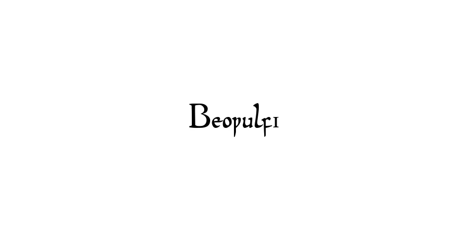 Fonte Beowulf1