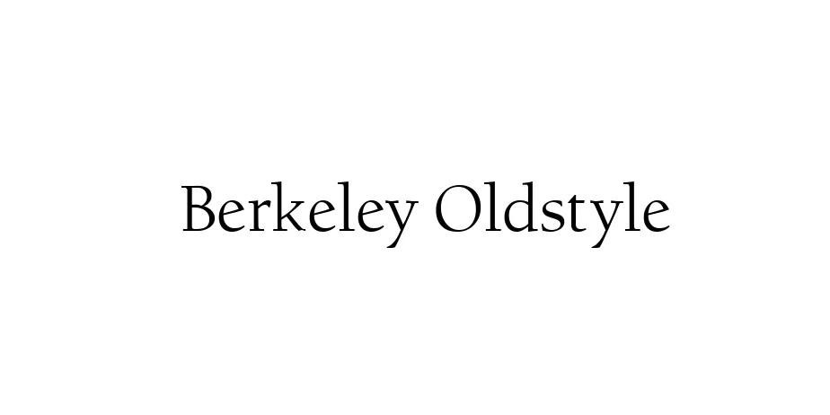 Fonte Berkeley Oldstyle