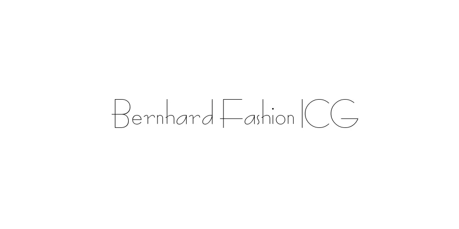 Fonte Bernhard Fashion ICG