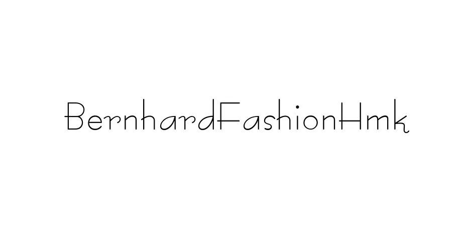 Fonte BernhardFashionHmk