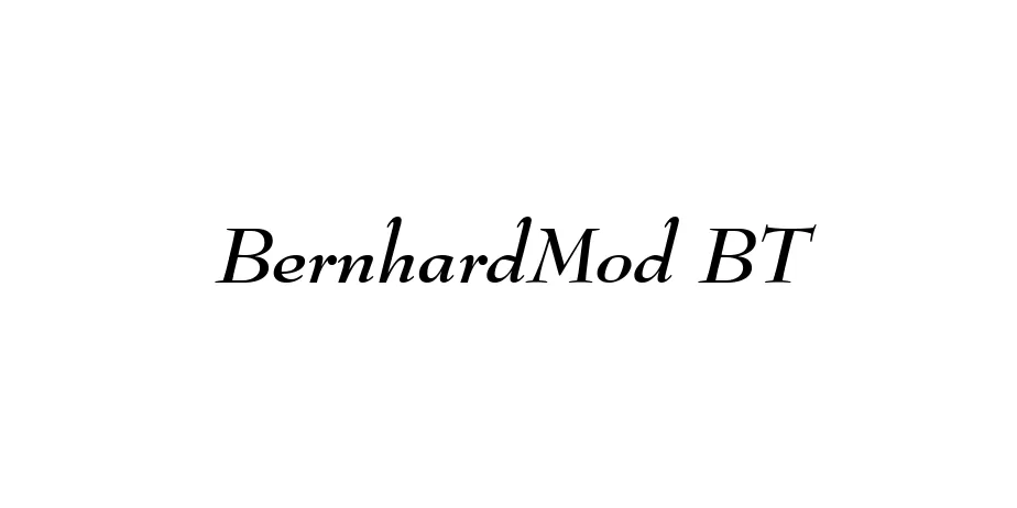 Fonte BernhardMod BT