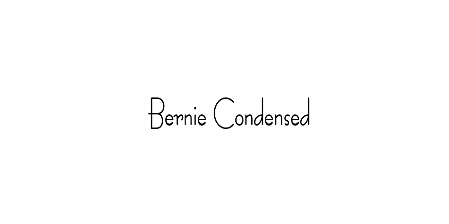 Fonte Bernie Condensed