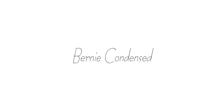 Fonte Bernie Condensed