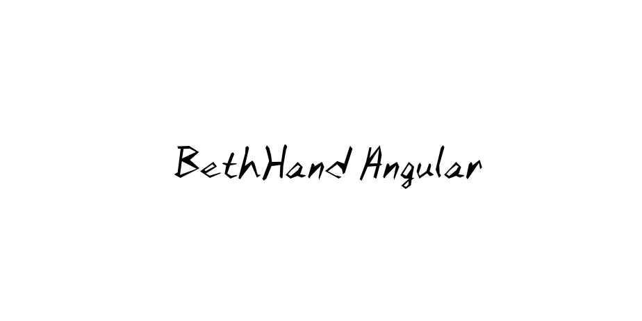 Fonte BethHand Angular