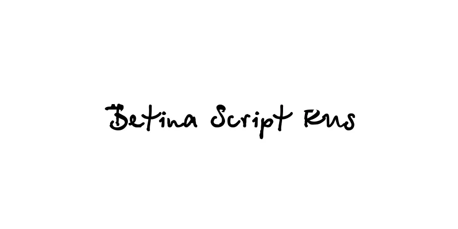 Fonte Betina Script Rus