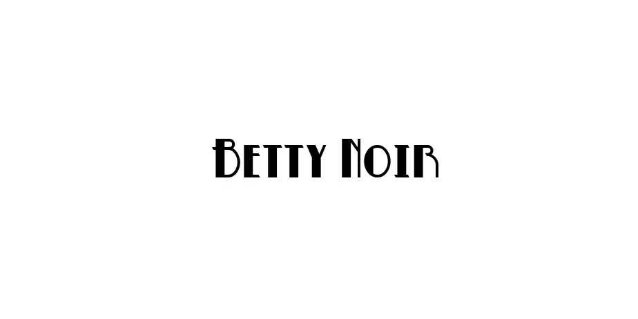 Fonte Betty Noir