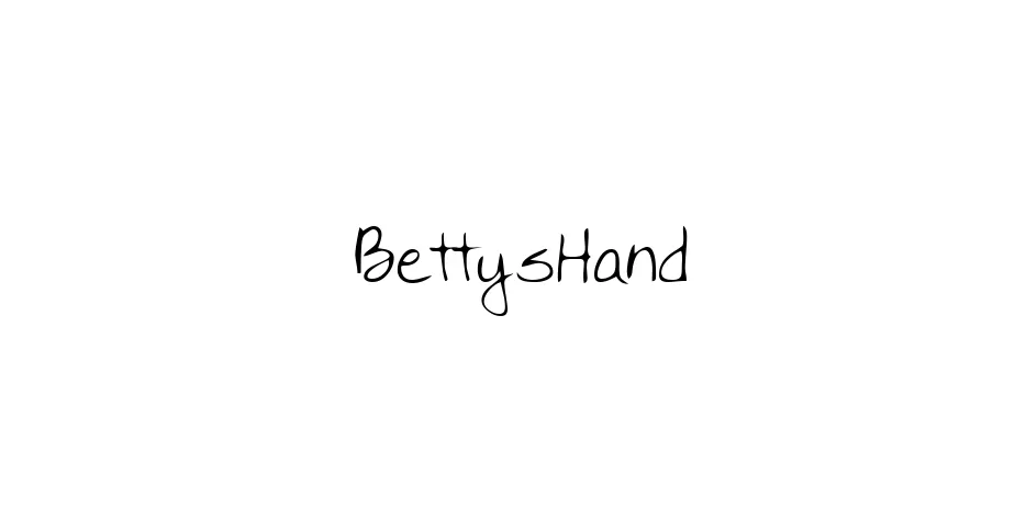 Fonte BettysHand