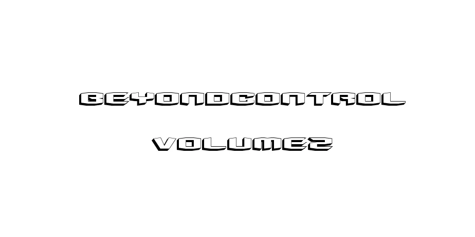 Fonte BeyondControl volume2