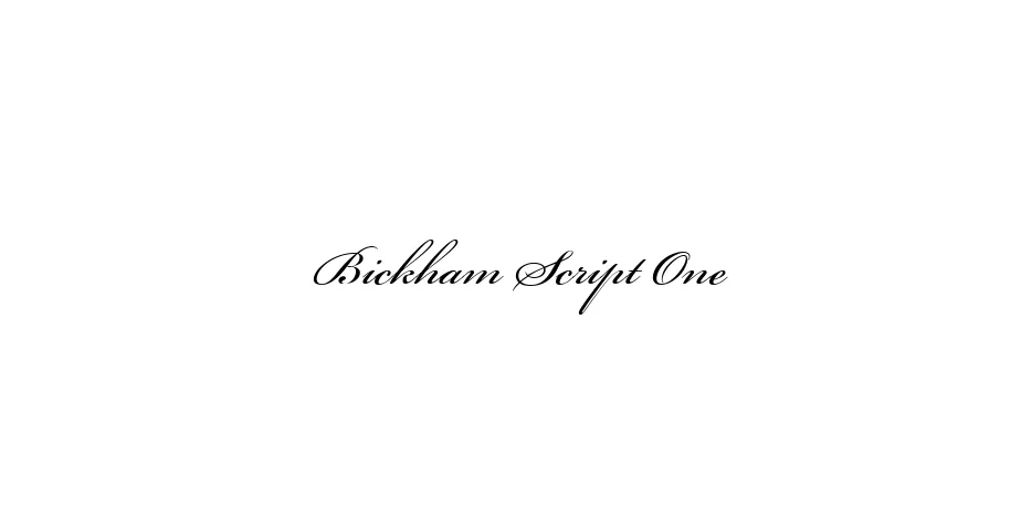 Fonte Bickham Script One