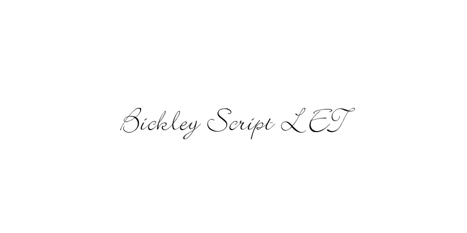 Fonte Bickley Script LET