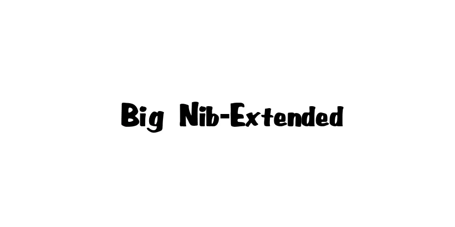 Fonte Big Nib-Extended