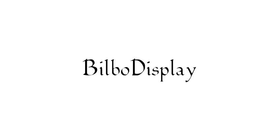 Fonte BilboDisplay