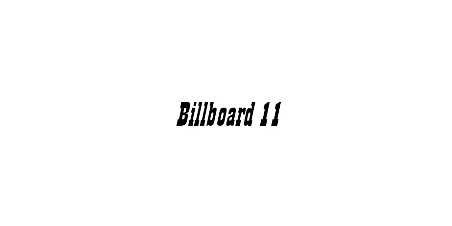 Fonte Billboard 11